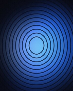 Abstract blue concentric circles wave pattern for modern design and tech backgrounds