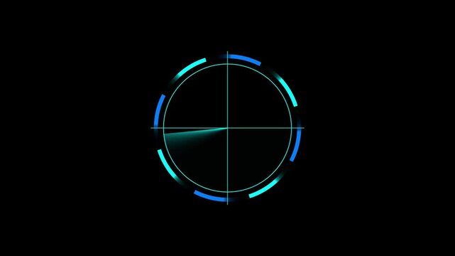 blue radar screen loop