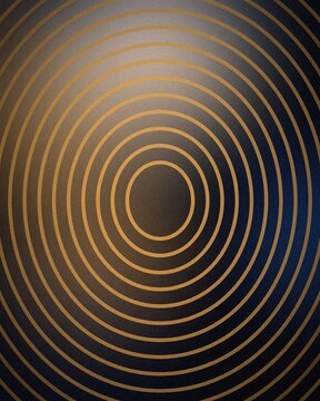 Golden spiral light rays swirl in dark cosmic vortex for futuristic tech background