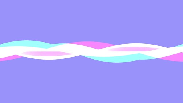 Sound wave voice assistant colorful audio waveform animation transition white background loop