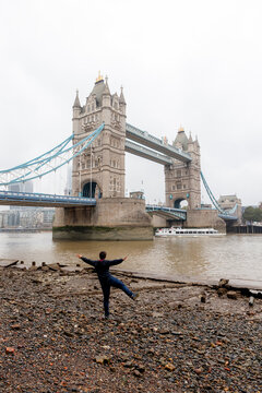 Tower Bridge over River Thames in London, United Kingdom