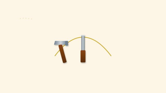 Minimalist Animation of Drawing and Shaping a Vector Curve