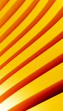 Yellow abstract ripple pattern with flowing curved stripes