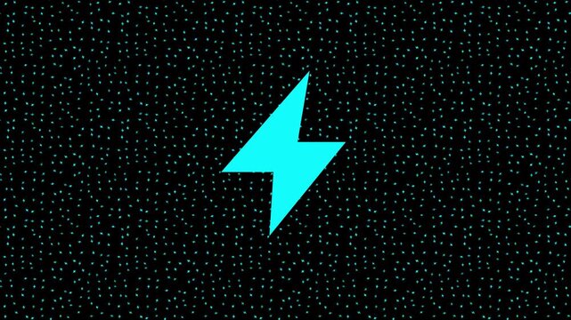 Animated Seamless Lightning Bolt Energy Pattern Motion Graphics Background