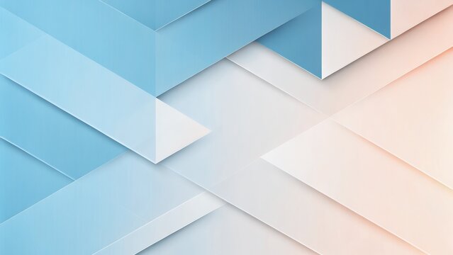 Abstract Geometric Background Blue White Peach Design
