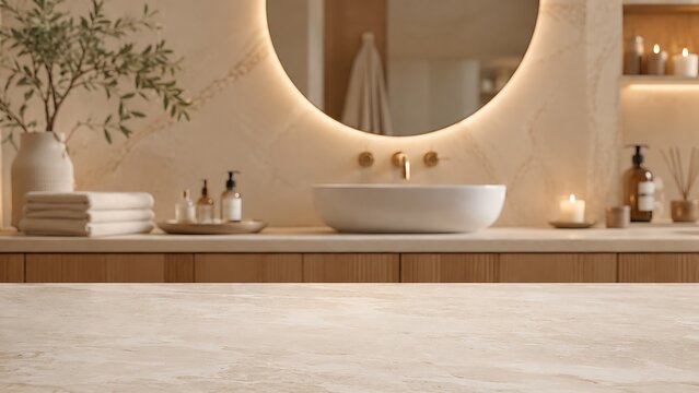 Modern luxury bathroom interior product background 