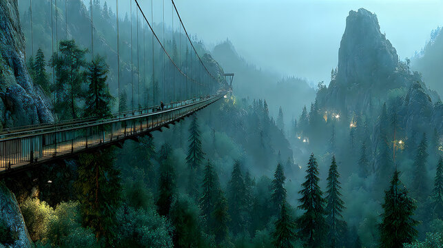 Scenic glass skywalk mountain panorama pictures