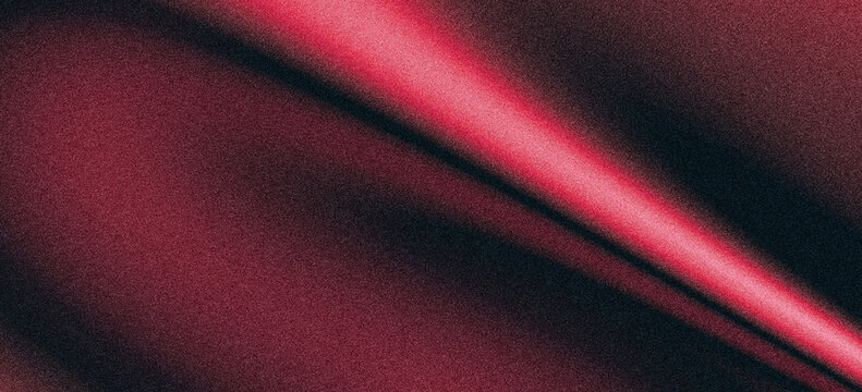 Black and red gradient background with grainy noise texture. Vibrant fluid shape with glowing light effect. Abstract modern futuristic poster or wallpaper