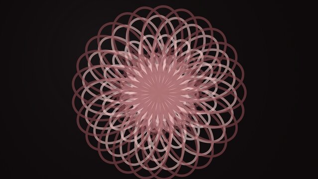 Pink Guilloche Pattern Abstract Spirograph Design for Security and Financial Backgrounds