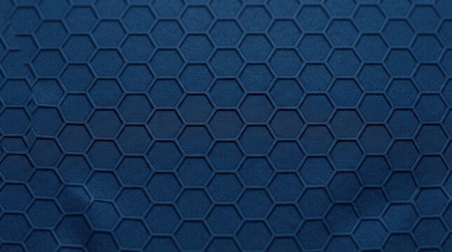 Blue honeycomb geometric pattern texture