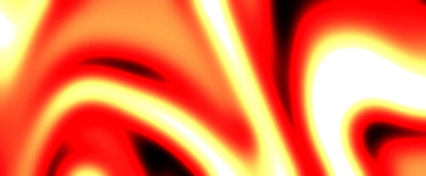 Intense warm orange and yellow fluid gradient background with fine film grain and blurred smooth liquid curves.  for energetic advertising campaigns, creative cover art