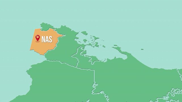 Mapa de Panam&aacute; con divisi&oacute;n pol&iacute;tica resaltando la provincia de Naso Tj&euml;r Di