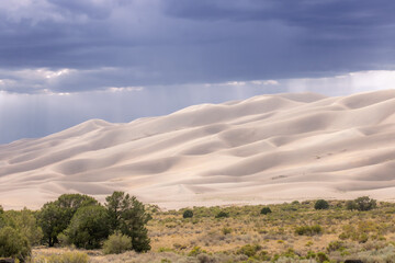 Fototapeta premium Strom over Sand Dunes