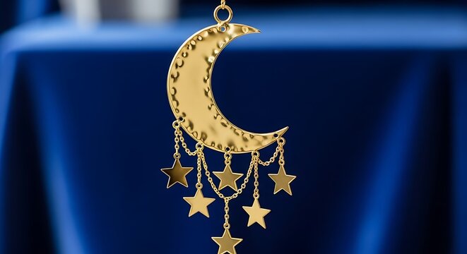 gold crown on blue background