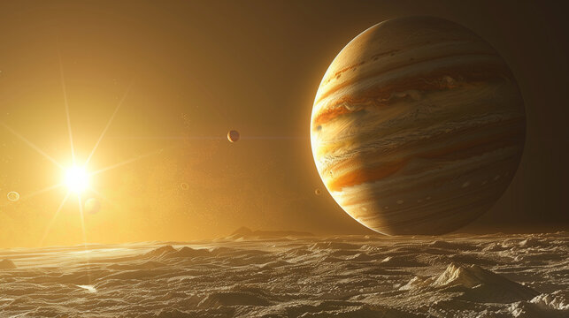 Gas Giant with Moons