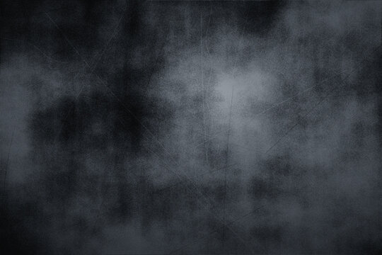 Deep blue and grey smoke texture with subtle scratches for modern backgrounds.