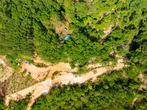 Deforestation aerial photo,Forest destroyed environmental damage from deforestation and land erosion in rural areas,Deforestation environmental destruction,Rainforest destroyed for human development