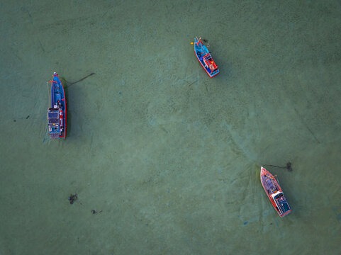 Bird eye view photo of sea beach water surface texture background