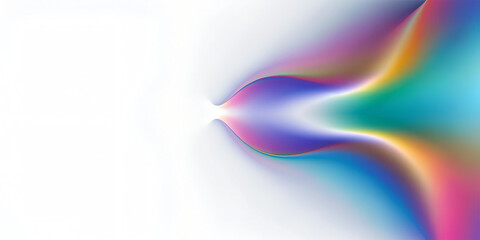 Naklejka premium Multicolour White S-Curve Gradient Background with Central illumination