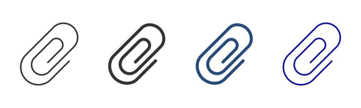 Attachment Icon Set. Designed In Multi Style