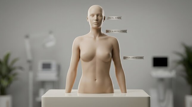 Female Human Anatomy Chart 3D Model Render