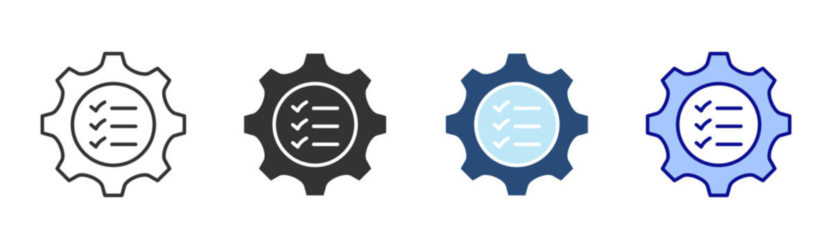 Preferences Icon Set. Designed In Multi Style
