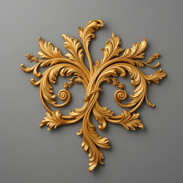 ornamento, ornamento dorado, decoraci&oacute;n, adorno, filigrana, arabesco, follaje, hojas, motivo floral, dise&ntilde;o ornamental, ornamento sim&eacute;trico, composici&oacute;n sim&eacute;trica, estilo barroco, barroco, rococ&oacute;, dec