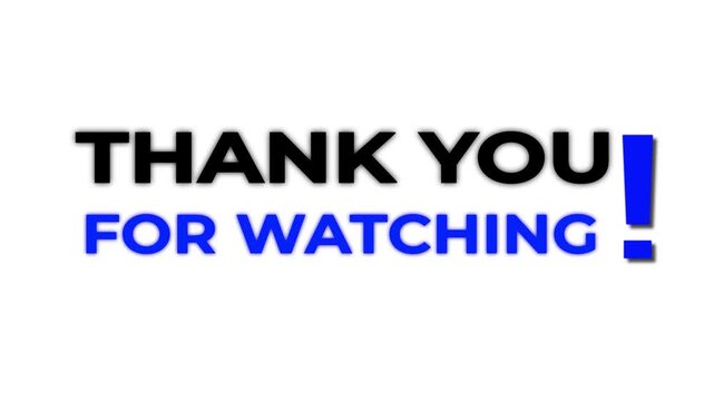 Thanks for Watching TikTok color Outro Animation. Perfect for use as an outro screen for TikTok videos, YouTube Shorts, Instagram Reels, and other vertical video content, Clean and modern