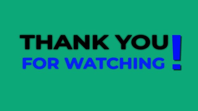 YouTube End Screen Template with Thank you for Watching Text, Video Outro Card for Channel Branding