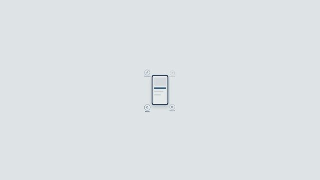 Digital Light Switch Toggle Animation, User Interface Element, Simple Control Interface