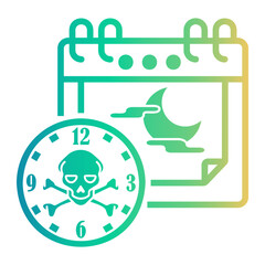Naklejka premium overload Line Gradient Icon