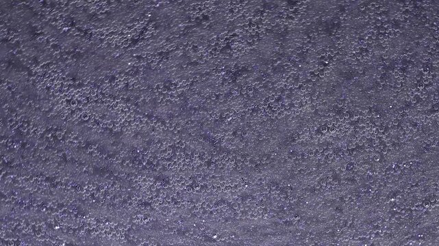 Macro Texture of Tiny Bubbles and Foam on Liquid Surface