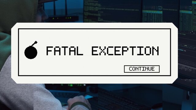Glitch Abstract Error Transition / 4k Resolution / Horizontal / Part 14