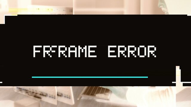 Glitch Abstract Error Transition / 4k Resolution / Horizontal / Part 20