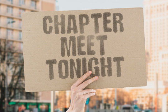 "Chapter Meet Tonight" Local group hosts candidate mixer. CHAPTER. MEET. TONIGHT. LOCAL. GROUP.