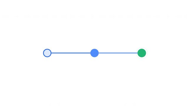 Minimalist milestone progress bar with smooth motion graphics and animation for business presentations