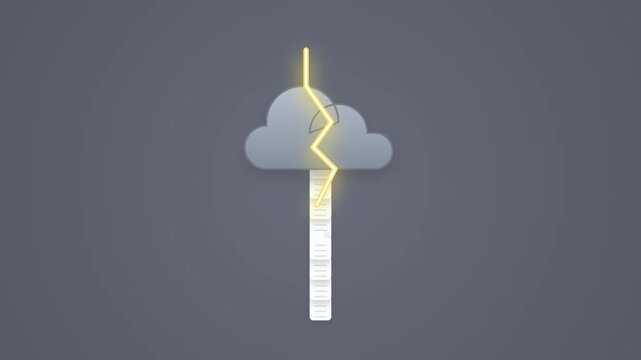 Cloud synchronization failing with a red warning alert icon