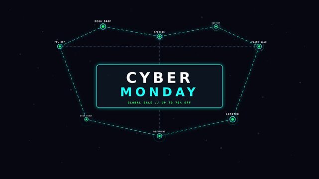 Cosmic constellation star map cyber monday network deals backdrop