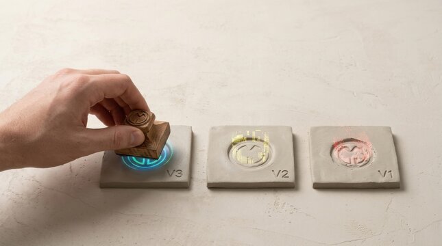 Individual turning a wall clock to visualize rapid product iteration by testing prototypes before final production commitment