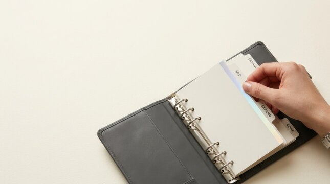 Individual holding book symbolizing business expansion by adding new capacity to established operating structure efficiently