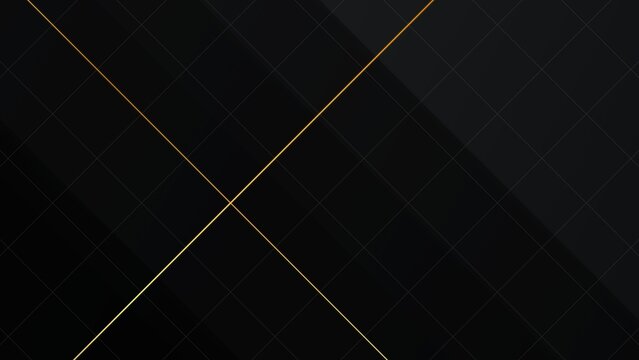 Modern Luxury Abstract Black and Gold Background with Diagonal Lines and Geometric Diamond Grid Texture