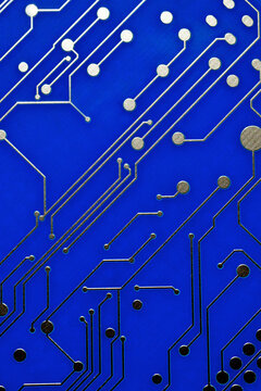 Blue Circuit board abstract 