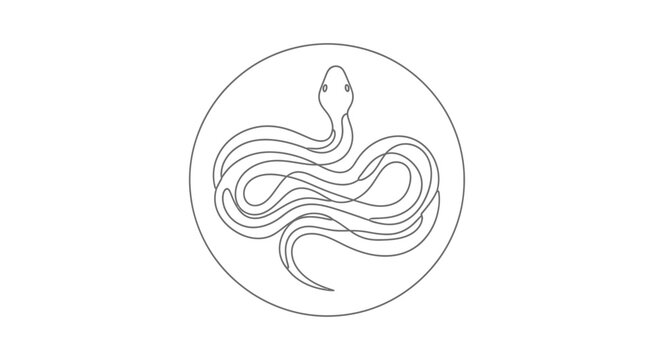 snake logo design