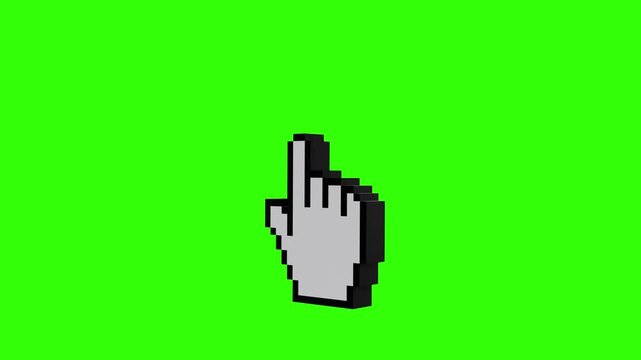 hand cursor icon computer internet pointer pixel,