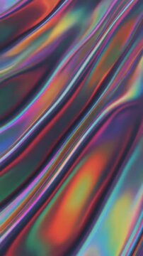 Iridescent Fluid Holographic Waves Generative AI