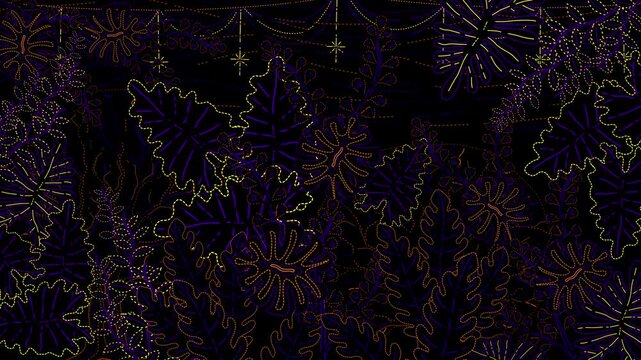 particle floral background