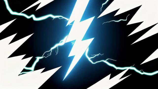 Dynamic stormy night video with bright lightning flashes illuminating dark skies and dramatic weather effects