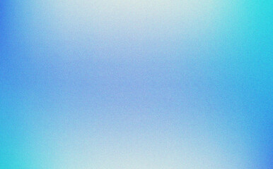 Naklejka premium Soft azure and light blue gradient with textured grain feels like a clear summer sky or water