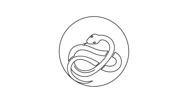 snake in circle logo