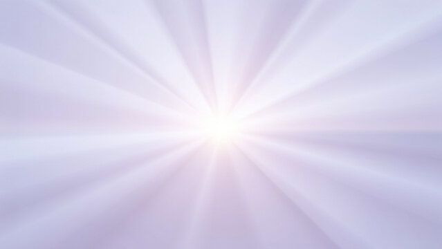 Radiant sunburst pattern glowing with soft lavender tones and ethereal light beams in a modern design